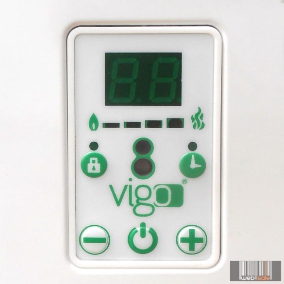 iVigo energiatakarékos fűtőtest 1500 watt elektronikus termosztáttal