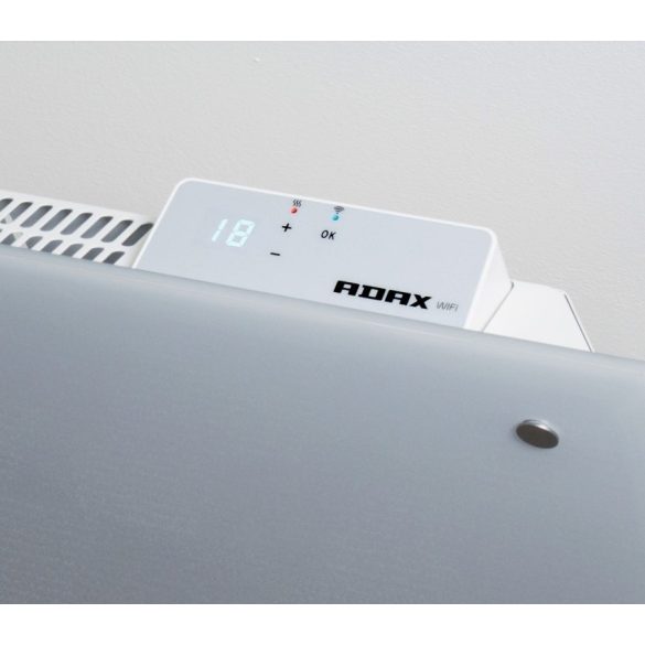 ADAX CLEA H 04 KWT - 400 W Fehér WIFI energiatakarékos radiátor, elektromos fűtőpanel Wifi termosztáttal + ajándék mérőszalag 5 év teljes körű garanciával
